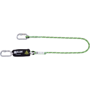 Miller Twin Tail Fall Arrest Lanyard with Snap Hooks - Edge Tested